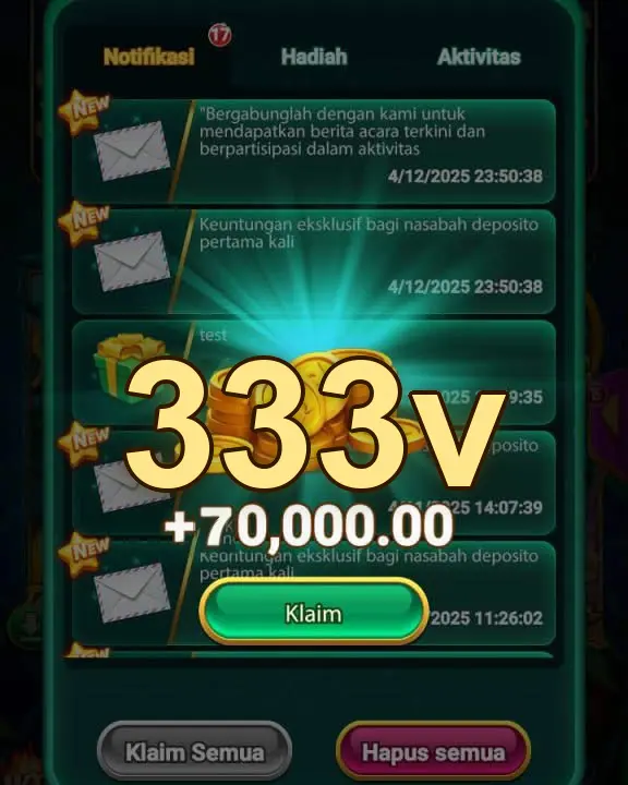 333v Tangkapan Layar Resmi APK